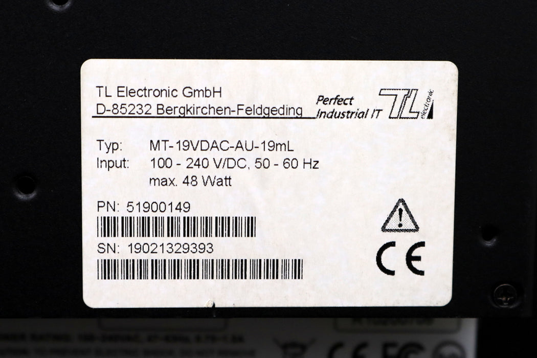 Bild des Artikels TL-ELECTRONIC-19"-TFT-LCD-Industrie-Monitor-MT-19VDAC-AU-19mL-100-240VDC-50/60Hz