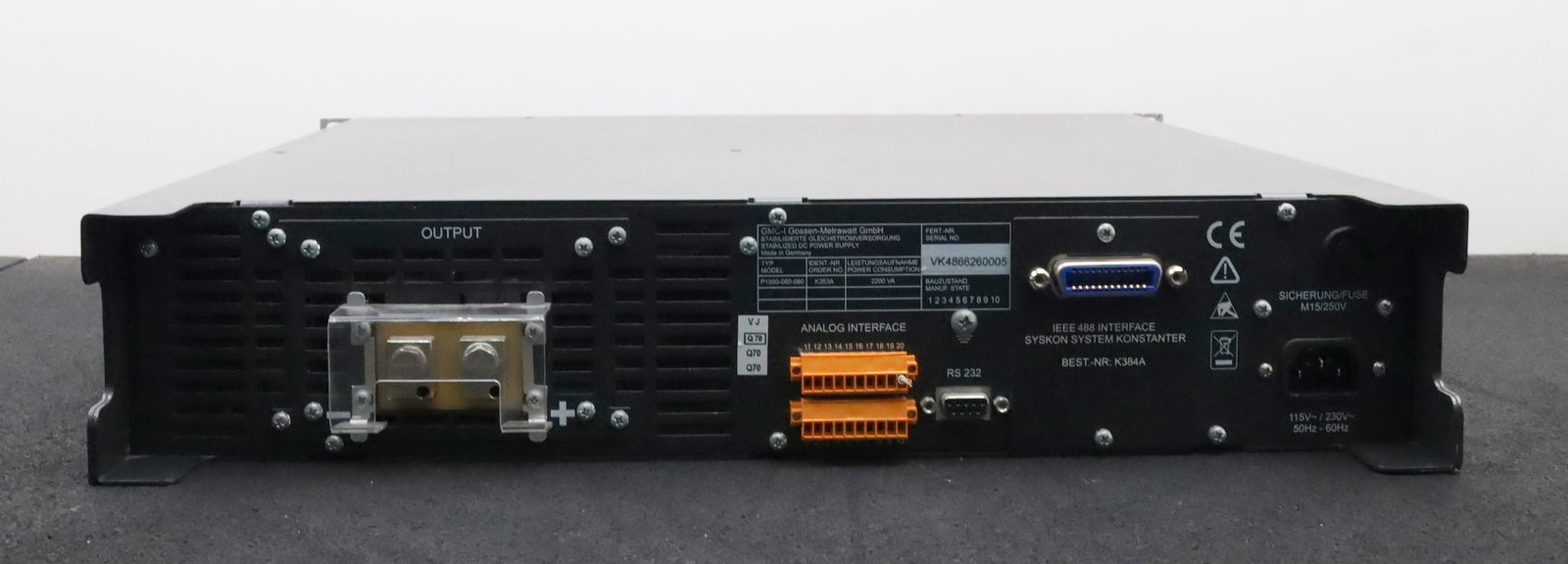 Bild des Artikels GOSSEN-METRAWATT-Labornetzgerät-1500W-SYSCON-60-60-System-P1500-KONSTANTER