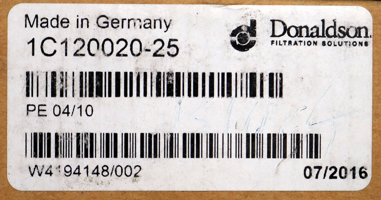 Bild des Artikels DONALDSON-Filter-Element-PE-04/10-1C120020-25-Effizienz-25µm
