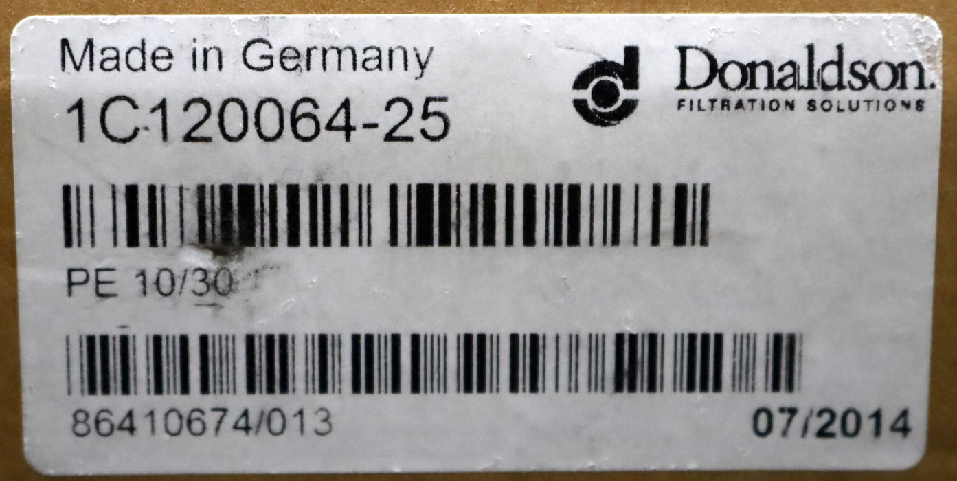 Bild des Artikels DONALDSON-Filter-Element-PE-10/30-1C120064-25-Effizienz-25µm