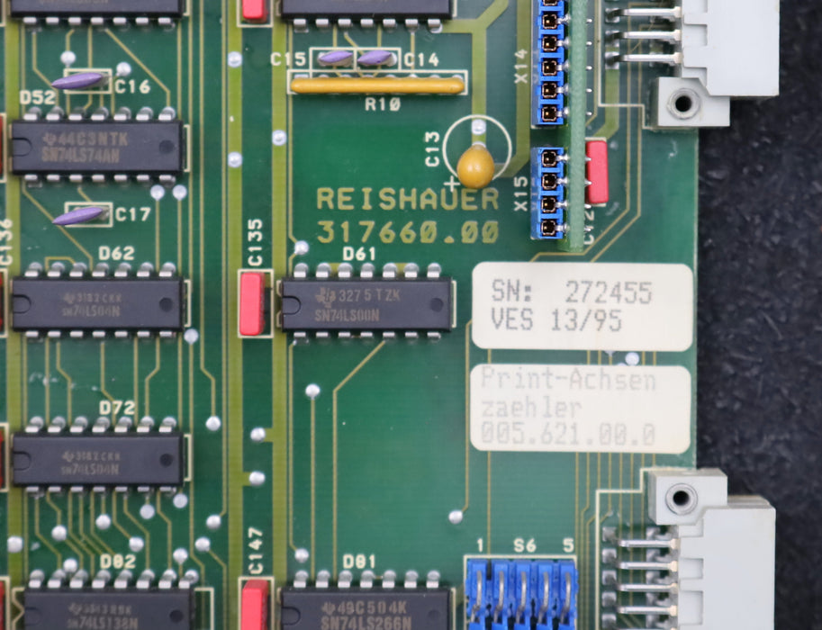 Bild des Artikels REISHAUER-Print-Achsen-Zähler-005.621.00.0-ACHS_Z_4-Platine-317660.00-gebraucht