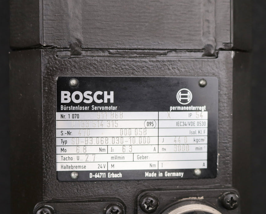 Bild des Artikels BOSCH-/-HEIDENHAIN-Bürstenloser-Servomotor-SD-B3.068.030-10.000-0133514315