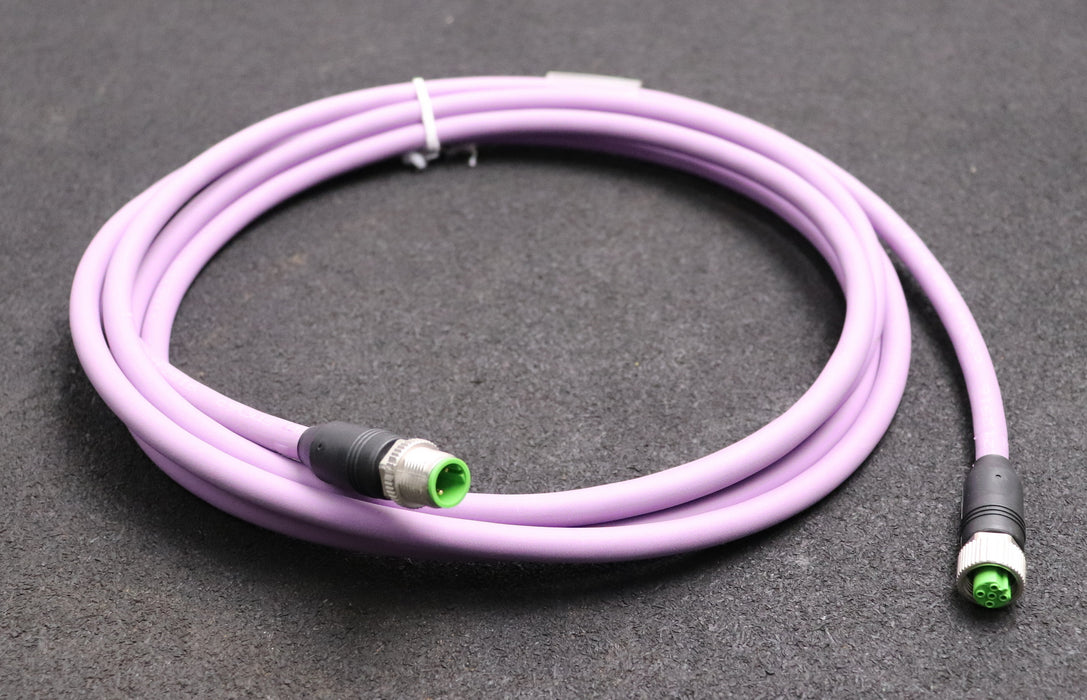 Bild des Artikels MURR-M12-St.-0°-/-M12-Bu.-0°-B-kod.-geschirmt-Nr.-7000-44001-8400300-Länge-3m