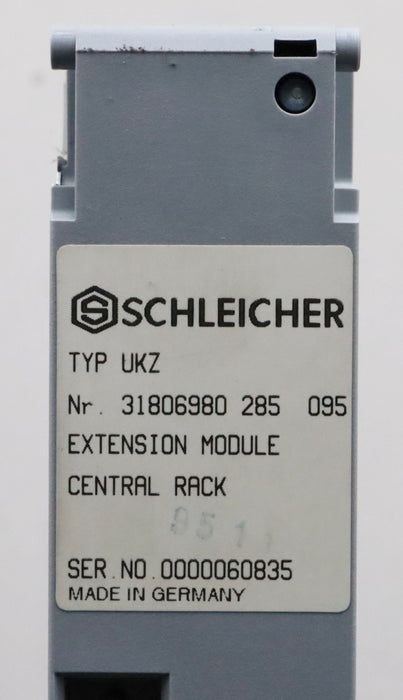 Bild des Artikels SCHLEICHER-Extension-Module-Central-Rack-Typ-UKZ-Nr.-31806980-285-095-gebraucht