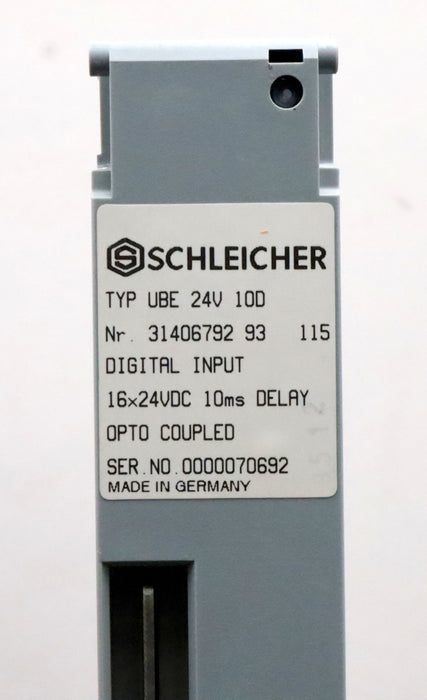 Bild des Artikels SCHLEICHER-Digital-Input-16x-24VDC-10ms-Delay-Typ-UBE-24V-10D-Nr.-3140679293115