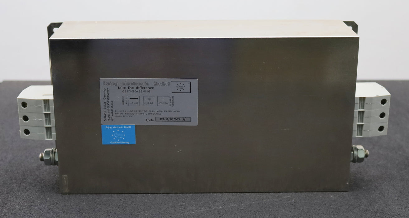 Bild des Artikels BAJOG-Netzentstörfilter-GB.D3.080A.BB.01.95-3x-80A-Code-03-01/1075C/8