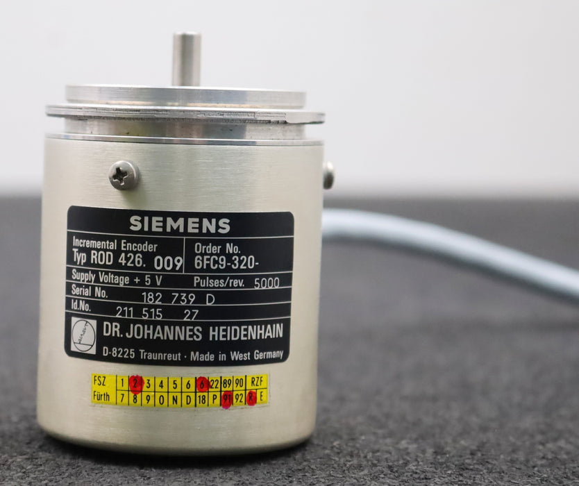 Bild des Artikels HEIDENHAIN-/-SIEMENS-Drehgeber-ROD426.009-5000-ID-212-515-27-/-Nr.-6FC9-320