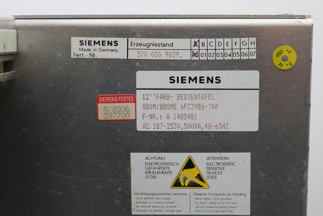 Bild des Artikels SIEMENS-SINUMERIK-Gehäuse-mit-Bedienfeld-6FC3986-7AK-ohne-Monitor