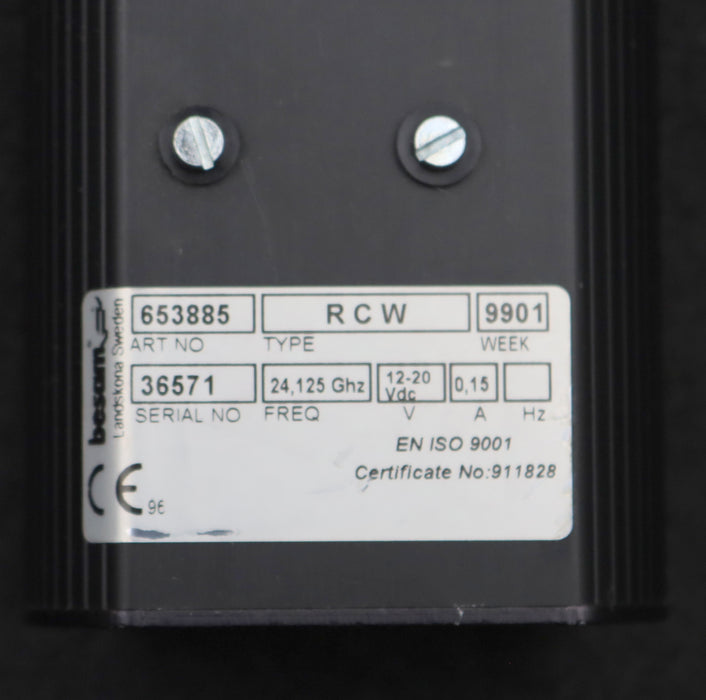 Bild des Artikels BESAM-Bewegungsmelder-Type-RCW-Art.No.-653885-24.125GHz-12-20VDC-0,15A