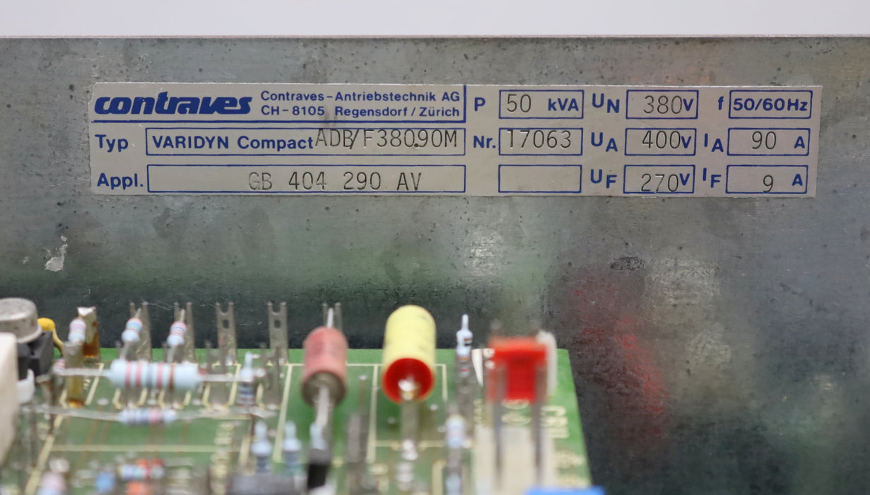 Bild des Artikels CONTRAVES-Stromrichter-ADB/F-380.90M-GB-404-290-AV-Mains-380VAC-90A-50/60Hz