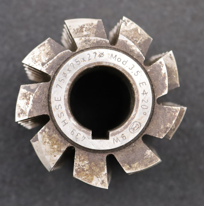 Bild des Artikels PWS-Zahnrad-Wälzfräser-m=-3,25mm-EGW-20°-BPIII-nach-DIN-3972-Ø80x70xØ32mm-LKN