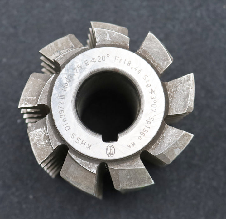 Bild des Artikels FETTE-Zahnrad-Wälzfräser-m=-3,75mm-EGW-20°-BPIII-nach-DIN-3972-Ø79x75xØ27mm-LKN