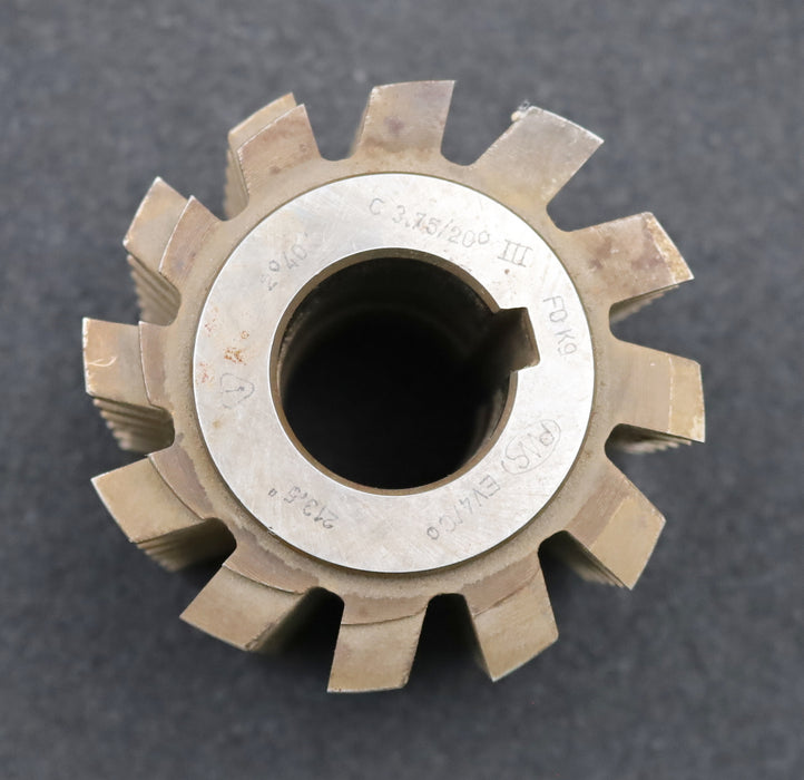 Bild des Artikels PWS-Zahnrad-Wälzfräser-m=-3,75mm-EGW-20°-BPIII-DIN-3972-Ø90x78xØ32mm-mit-LKN