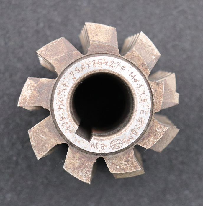 Bild des Artikels FETTE-Zahnrad-Wälzfräser-m=-3,5mm-EGW-20°-Ø75x75xØ27mm-mit-LKN-1gg.-Rechts