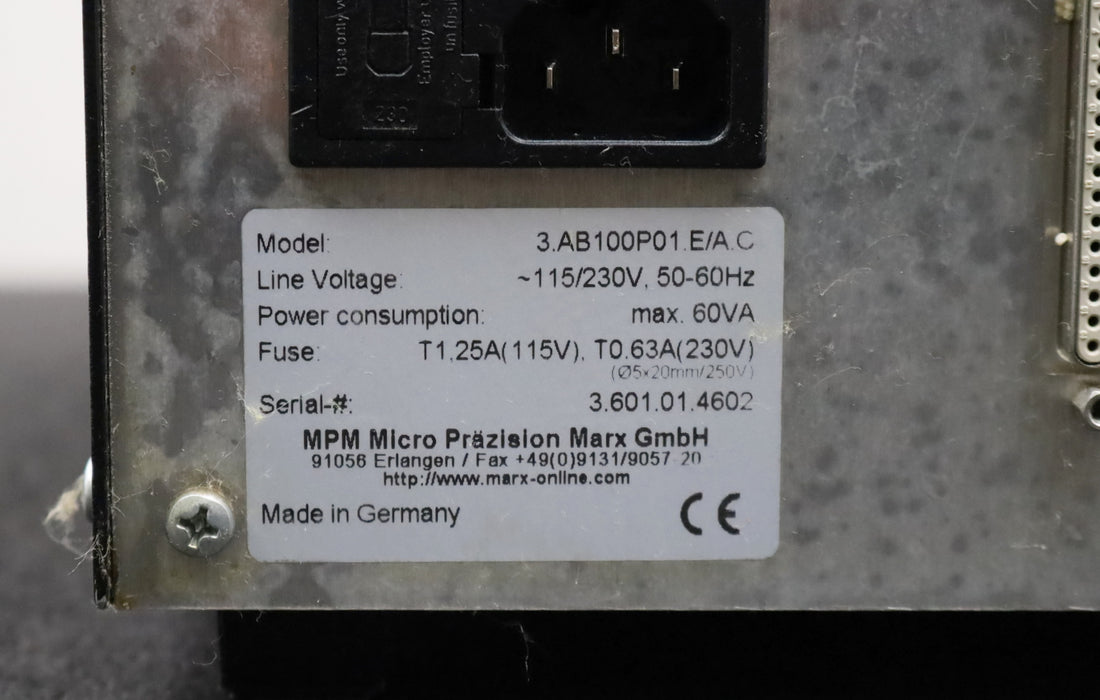Bild des Artikels MRM-Präzision-Bedienpanel-Model-3.AB100P01.E/A.C-115/230VAC-50-60Hz-max.-60VA