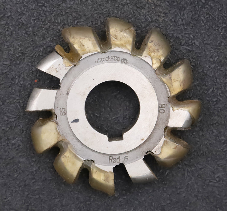 Bild des Artikels R.STOCK&CO-Halbrund-Formfräser-konvex-Radiusfräser-Radius-6mm-Ø70x12xØ22mm-HSS