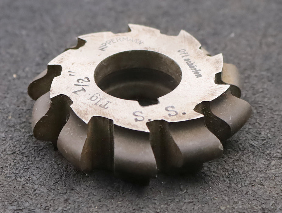 Bild des Artikels NIPPERMANN-Rollkettenrad-Formfräser-Teilung=-12,7mm=-1/2''-Ø70x27mm-LKN