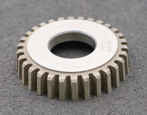 Bild des Artikels LORENZ-Scheibenschneidrad-m=-2,5mm-EGW-20°-Z=-30-hkw=-1,25m-Ø77x17xØ1-1/4"