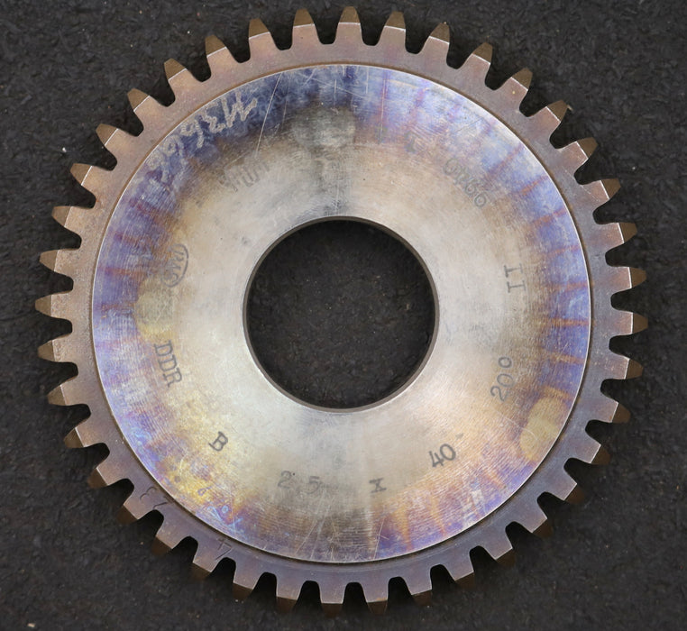 Bild des Artikels PWS-Scheibenschneidrad-m=-2,5mm-EGW-20°-Z=-40-BP-II-Ø105x12xØ1-1/4"-Qualität-B