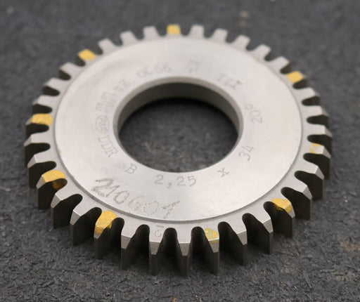 Bild des Artikels PWS-Scheibenschneidrad-m=-2,25mm-EGW-20°-Z=-34-BP-III-Ø81x11xØ1-1/4"-Qualität-B