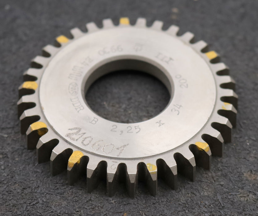 Bild des Artikels PWS-Scheibenschneidrad-m=-2,25mm-EGW-20°-Z=-34-BP-III-Ø81x11xØ1-1/4"-Qualität-B