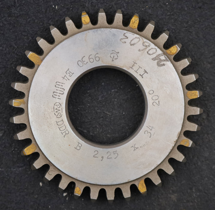 Bild des Artikels PWS-Scheibenschneidrad-m=-2,25mm-EGW-20°-Z=-34-BP-III-Ø81x12xØ1-1/4"-Qualität-B