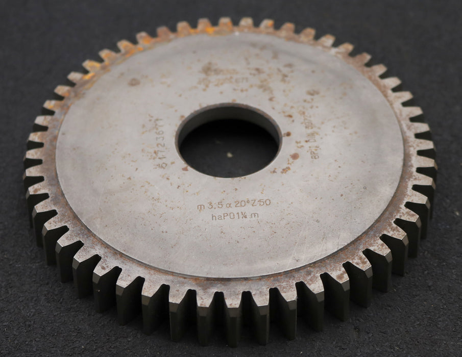 Bild des Artikels LORENZ-Scheibenschneidrad-m=-3,5mm-EGW-20°-Z=-50-haP0-1-1/6m-BPI-Ø182x23xØ1-3/4"