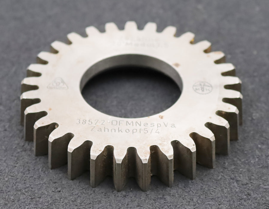 Bild des Artikels KRUPP-Scheibenschneidrad-m=-3,5mm-EGW-20°-Z=-29-Zahnkopf-5/4-Ø111x18xØ1-3/4"