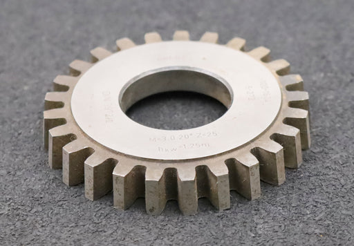 Bild des Artikels LORENZ-Scheibenschneidrad-m=-3mm-EGW-20°-Z=-25-hkw=-1,25m-BP-II-Ø78x13xØ1-1/4"