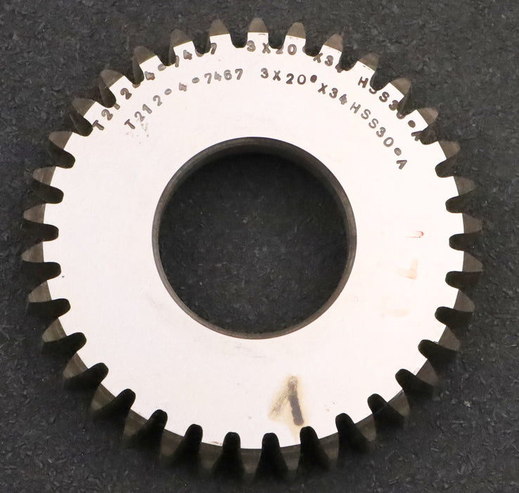 Bild des Artikels Scheibenschneidrad-m=-3mm-EGW-20°-Z=-34-Ø111x23xØ1-3/4"-Qualität-A-HSS30