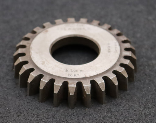 Bild des Artikels PWS-Scheibenschneidrad-m=-3mm-EGW-20°-Z=-25-hk=-1,25m-BP-II-Ø82x15xØ1-1/4"