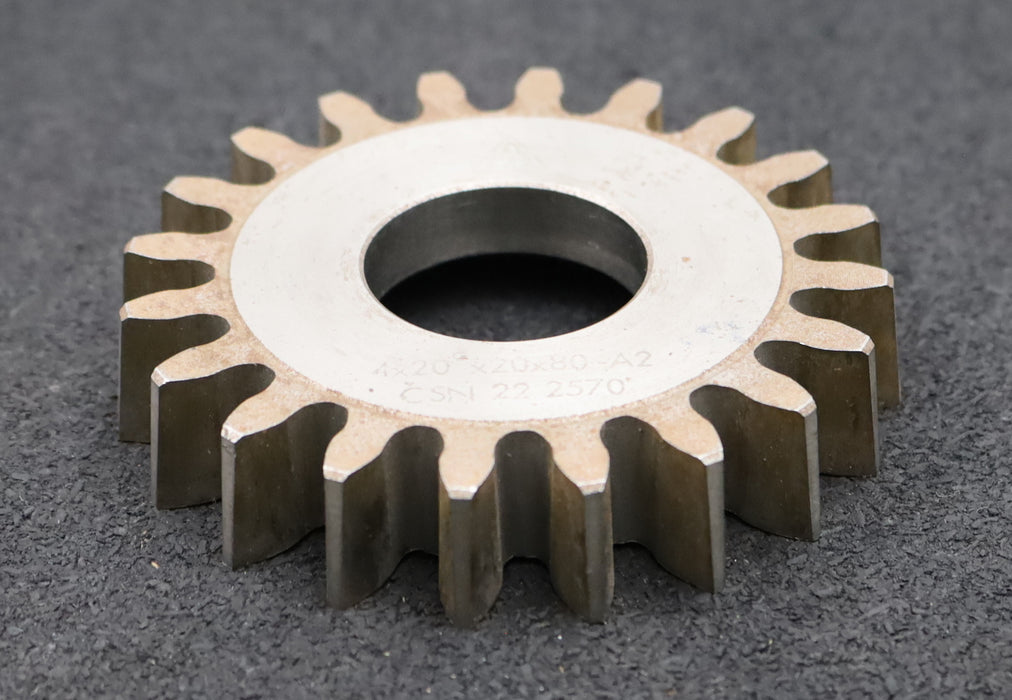 Bild des Artikels TOS-Scheibenschneidrad-m=-4mm-EGW-20°-Z=-20-Ø89x17xØ1-1/4"-gebraucht