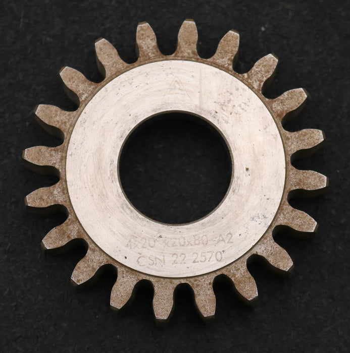 Bild des Artikels TOS-Scheibenschneidrad-m=-4mm-EGW-20°-Z=-20-Ø89x17xØ1-1/4"-gebraucht