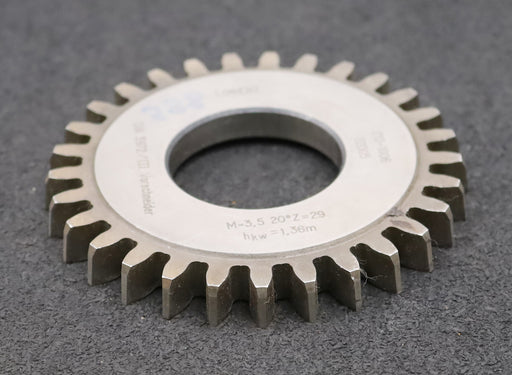 Bild des Artikels LORENZ-Scheibenschneidrad-Vorschneider-DIN3972-m=-3,5mm-EGW-20°-Z=-29-hkw=-1,36m