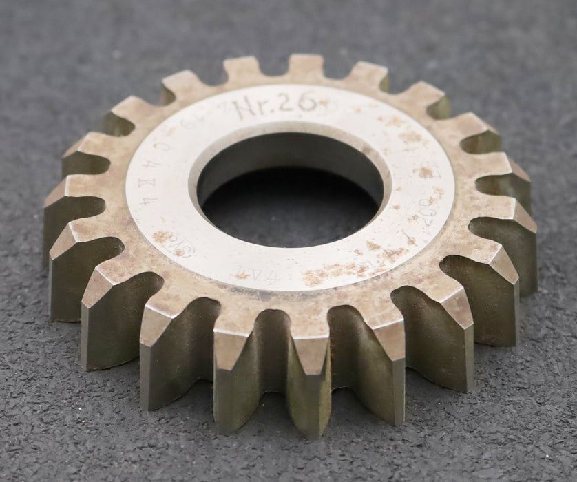 Bild des Artikels PWS-Scheibenschneidrad-m=-4mm-EGW-20°-Z=-19-BP-II-Ø86x18xØ1-1/4"-gebraucht