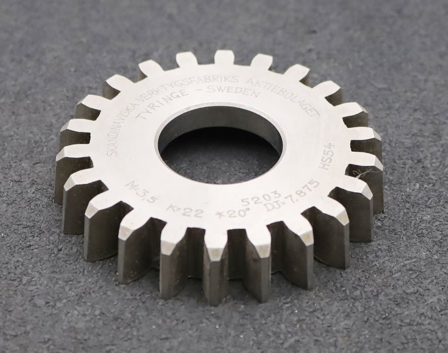 Bild des Artikels SVA-Scheibenschneidrad-m=-3,5mm-EGW-20°-Z=-22-DJ=-7,875-Ø86x16xØ1-1/4"-HS54