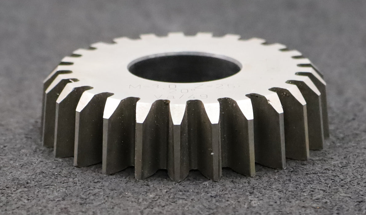 Bild des Artikels LORENZ-Scheibenschneidrad-m=-3mm-EGW-20°-Z=-25-Ø83x20xØ1-1/4"-gebraucht