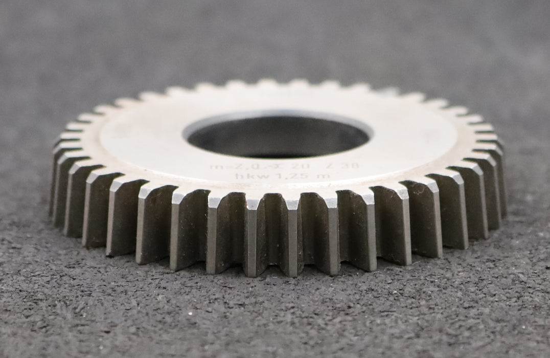 Bild des Artikels LORENZ-Scheibenschneidrad-m=-2,0mm-EGW-20°-Z=-38-Kh=-1,25m-Ø81x13xØ1-1/4"