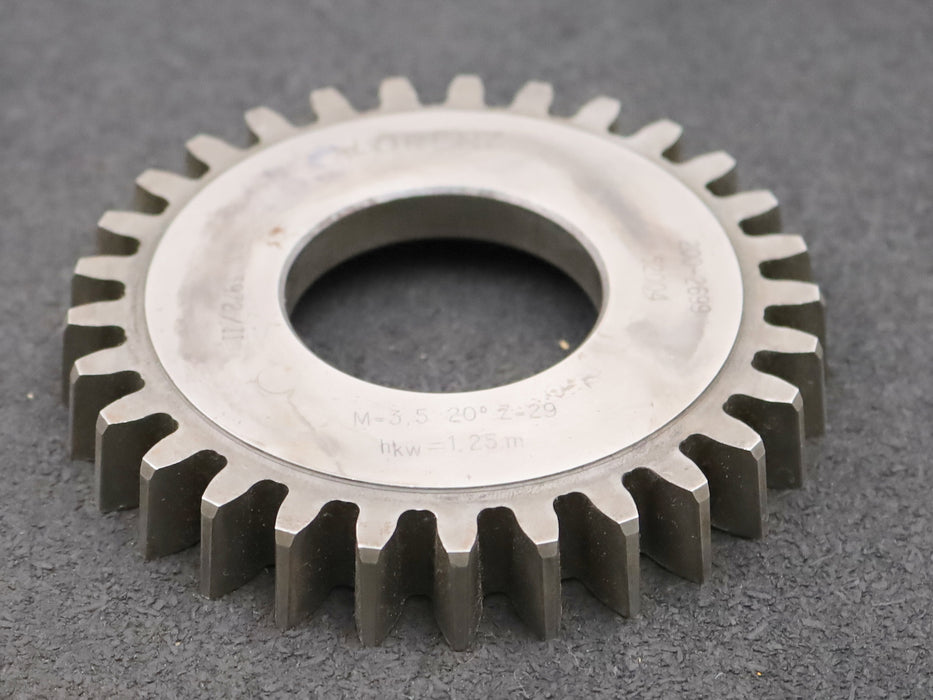 Bild des Artikels LORENZ-Scheibenschneidrad-m=-3,5mm-EGW-20°-Z=-29-hkw=-1,25m-BP-II-DIN3972