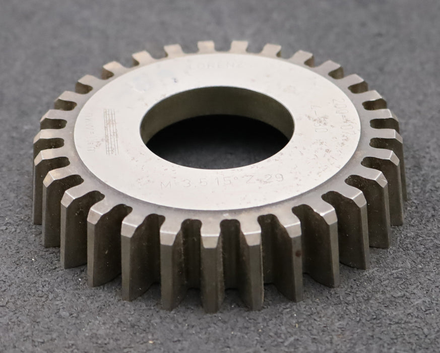 Bild des Artikels LORENZ-Scheibenschneidrad-m=-3,5mm-EGW-20°-Z=-29-hkw=-1-1/6m-Ø111x24xØ1-3/4"