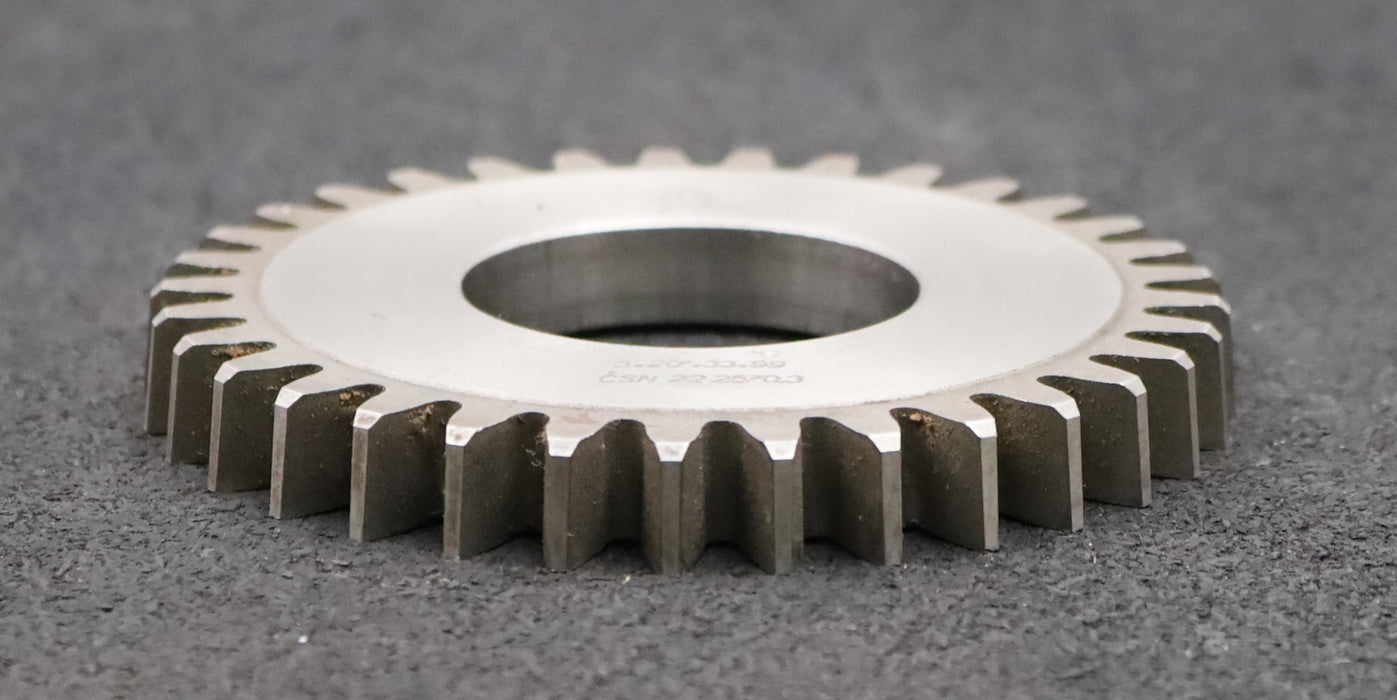 Bild des Artikels TOS-Scheibenschneidrad-m=-3mm-EGW-20°-Z=-33-Ø106x12xØ1-3/4"-gebraucht