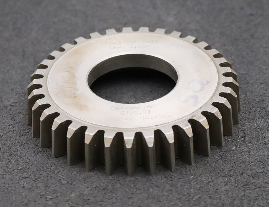 Bild des Artikels RAXA-GARANT-Scheibenschneidrad-m=-3mm-EGW-20°-Z=-33-hkw=-1,25m-Ø107x20xØ1-3/4"