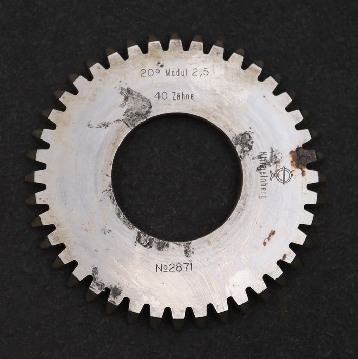 Bild des Artikels KLINGELNBERG-Scheibenschneidrad-m=-2,5mm-EGW-20°-Z=-40-Ø105x6xØ1-3/4"-gebraucht