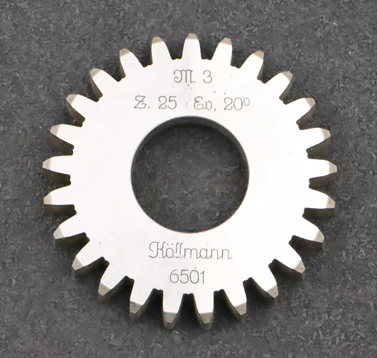 Bild des Artikels KÖLLMANN-Scheibenschneidrad-m=-3mm-EGW-20°-Z=-25-Ø83x15xØ1-1/4"-gebraucht