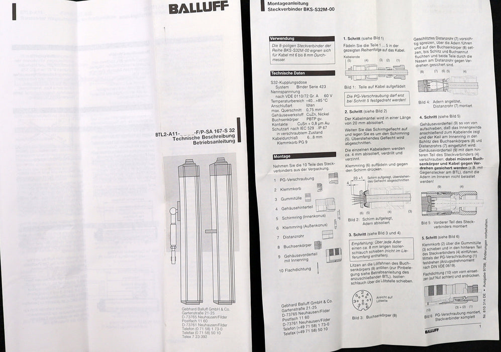 Bild des Artikels BALLUFF-MICROPULSE-Transsonar-Wegaufnehmer-BTL2-A11-0360-F-SA167-S32-783289