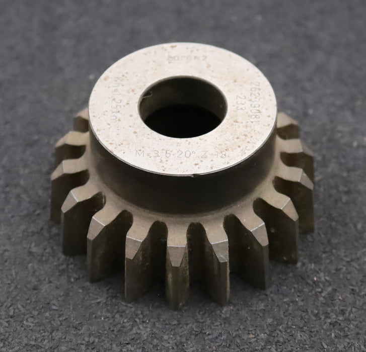 Bild des Artikels LORENZ-Glockenschneidrad-m=-3,5mm-EGW-20°-Z=-18-Kh=-1,25xm-Ø72x38xØ22mm