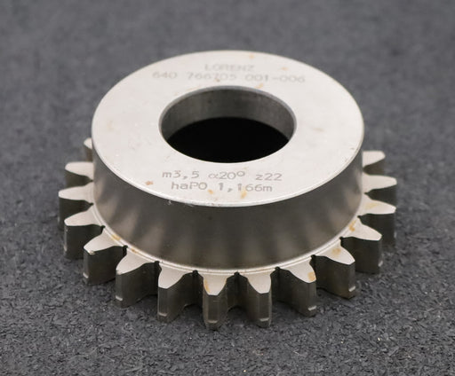 Bild des Artikels LORENZ-Glockenschneidrad-m=-3,5mm-EGW-20°-Z=-22-haP0=-1,166m-Ø84x29xØ1-1/4''