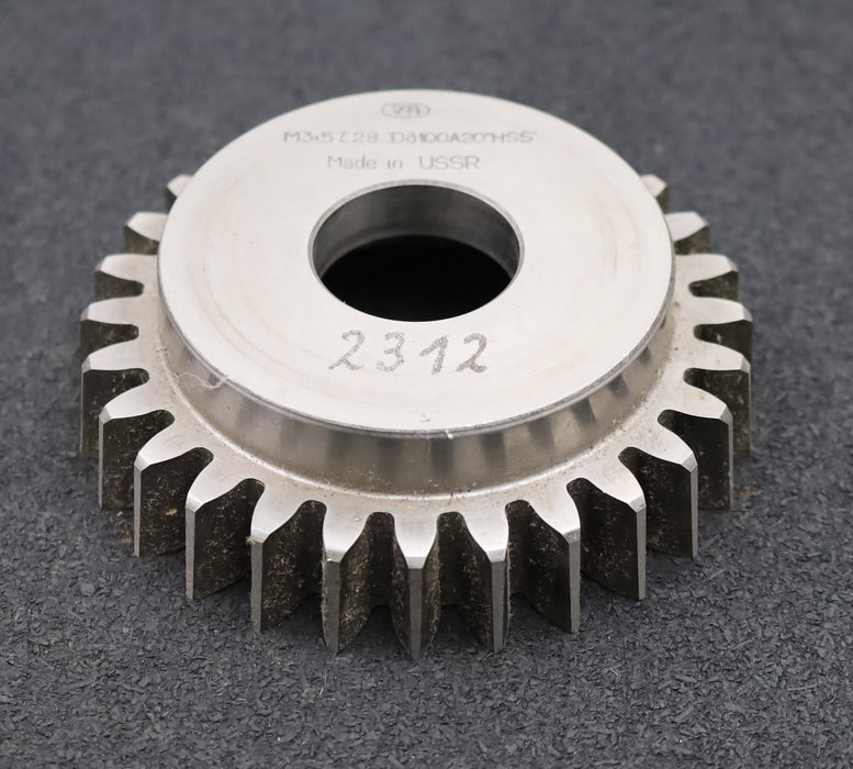 Bild des Artikels Glockenschneidrad-m=-3,5mm-EGW-20°-Z=-28-Ø109x33xØ1-1/4''-HSS-gebraucht