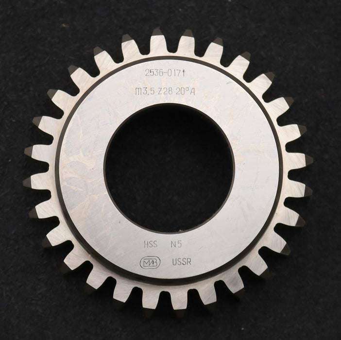 Bild des Artikels MIZ-Glockenschneidrad-m=-3,5mm-EGW-20°-Z=-28-Ø108x33xØ1-3/4''-Qualität-A-HSS
