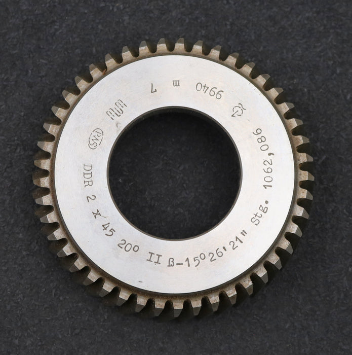 Bild des Artikels PWS-Scheibenschneidrad-mit-Treppenschliff-m=-2mm-EGW-20°-Z=-45-schrägverzahnt
